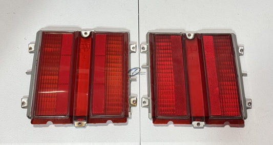 1980 - 1987 Oldsmobile Cutlass 4 door Tail Light Lens (lens only) Pair
