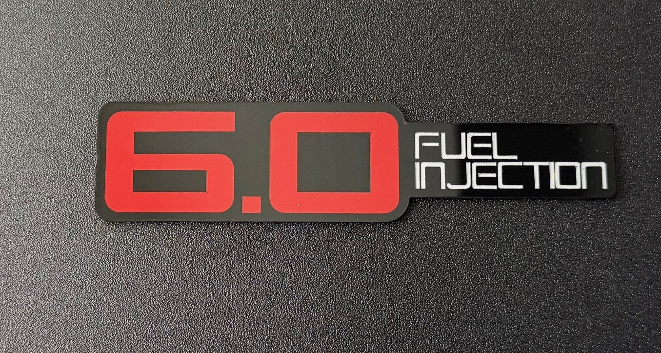 Fuel Injection Emblems Modern and Retro Styled great for Engine Swaps