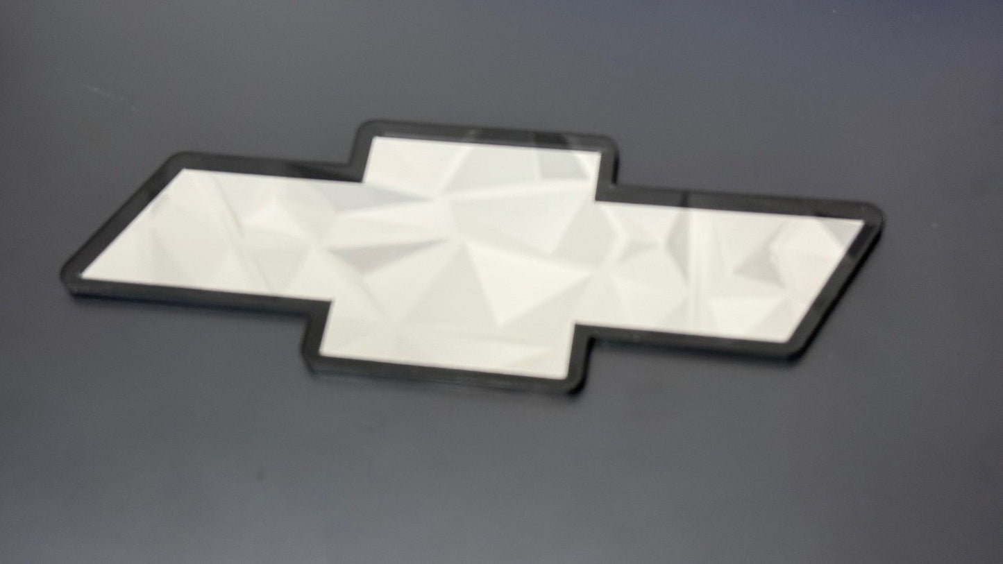 1998 - 2004 Chevrolet S10 2ND GEN Front Bowtie Emblem Version 2.0 Black & Chrome