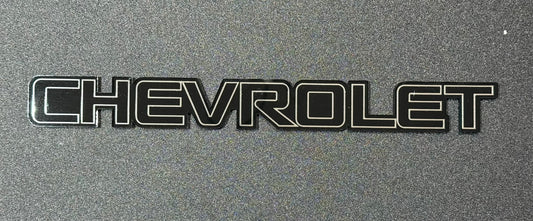 1994 - 2005 Chevrolet Chevy Emblem Black & Chrome Blacked Out Tailgate