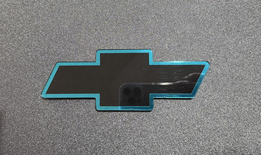 1998 - 2004 Chevrolet S10 2ND GEN Front Bowtie Emblem Replacement Badge V2.0 Black/Blue