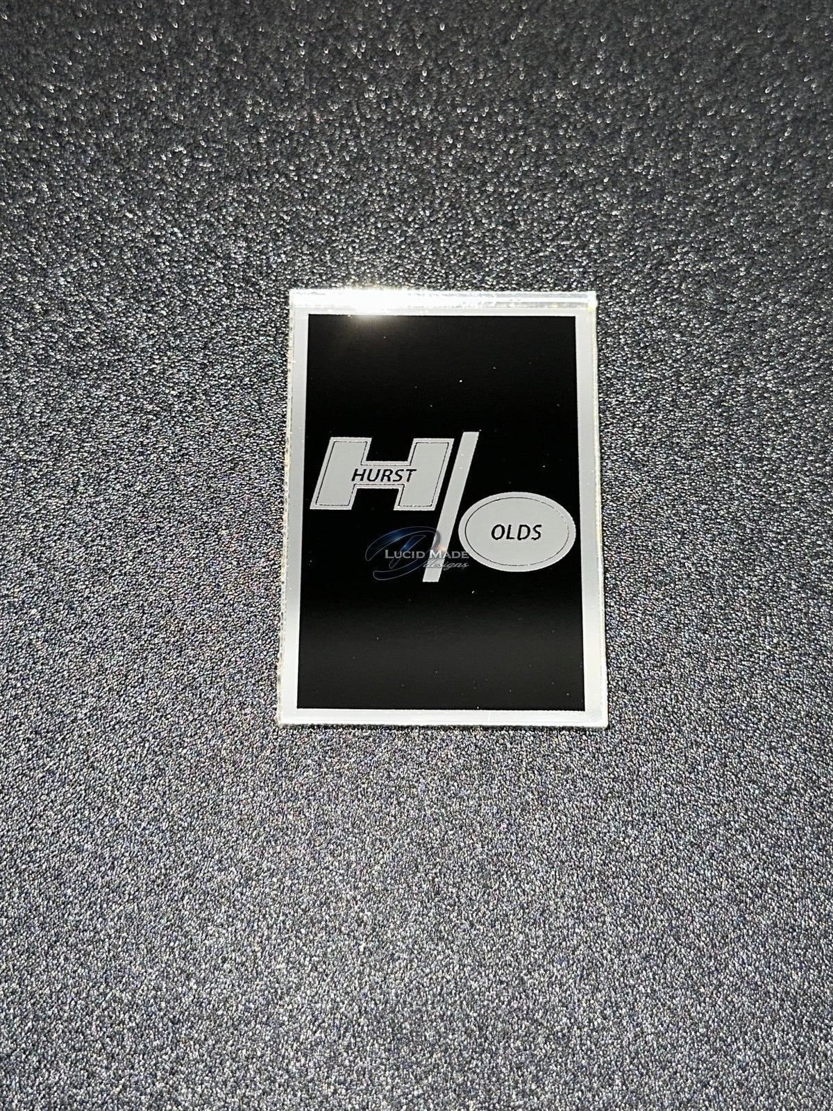 1978 1979 Oldsmobile Cutlass Supreme Header Panel Emblem Hurst Olds Chrome and Black