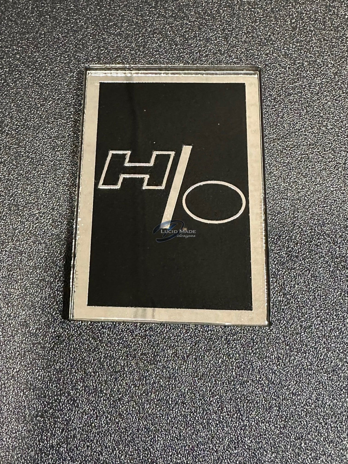 1978 1979 Oldsmobile Cutlass Supreme High Output Header Panel Emblem Black Gloss and Chrome Mirror