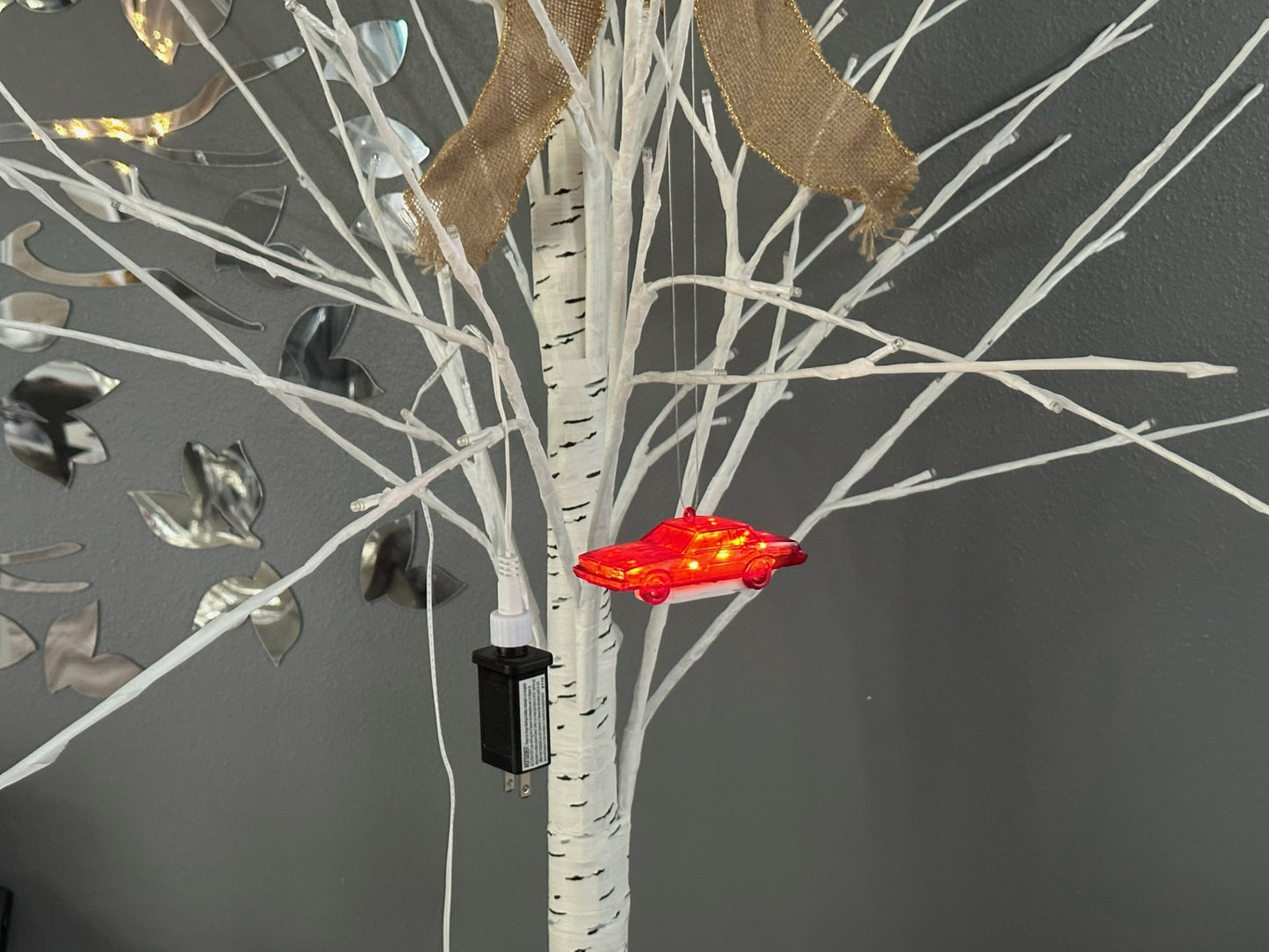 Oldsmobile Cutlass Christmas Ornament Transparent Red 4"