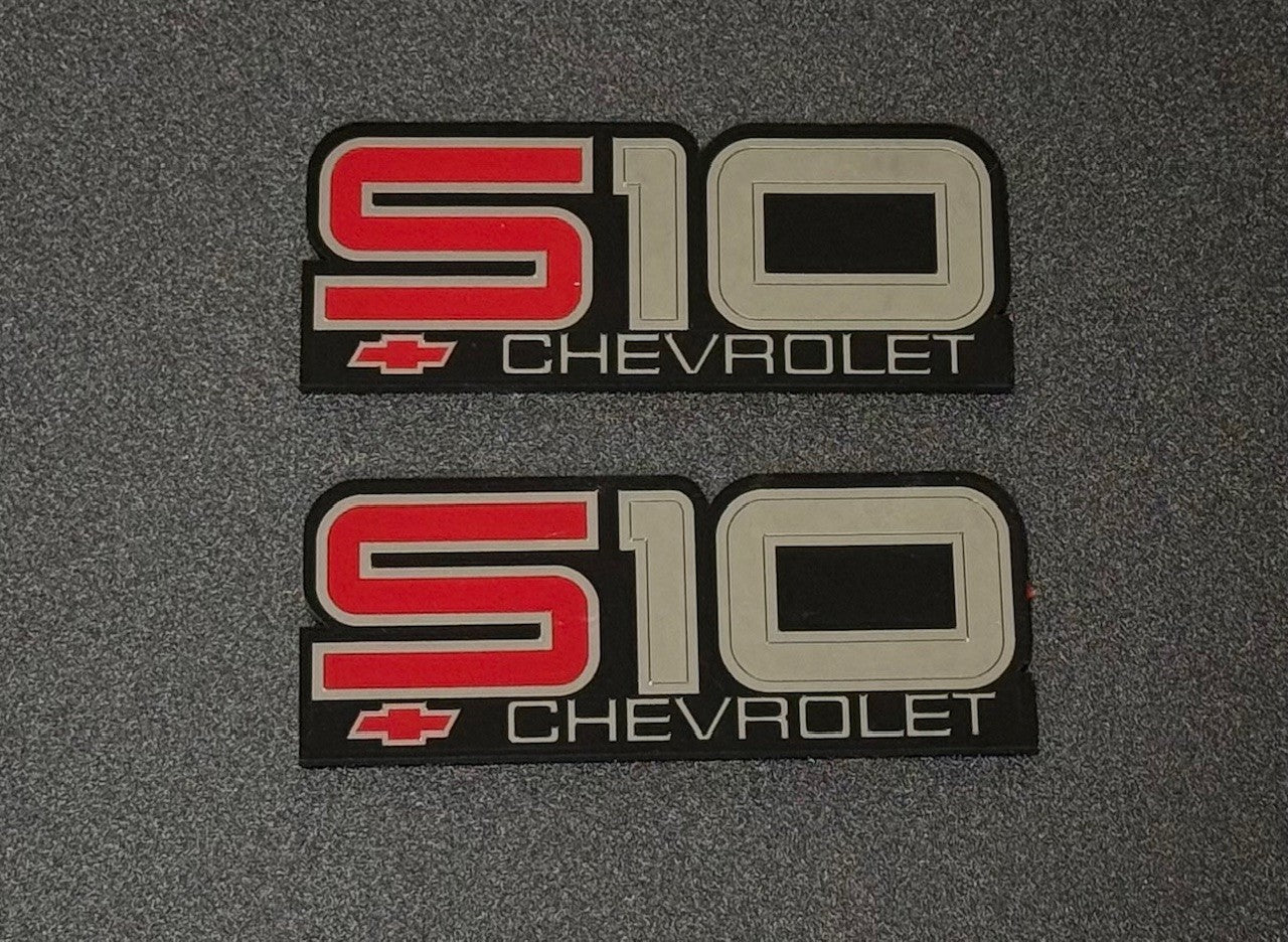 Chevrolet Chevy First Gen S10 Fender Emblem Pair repop