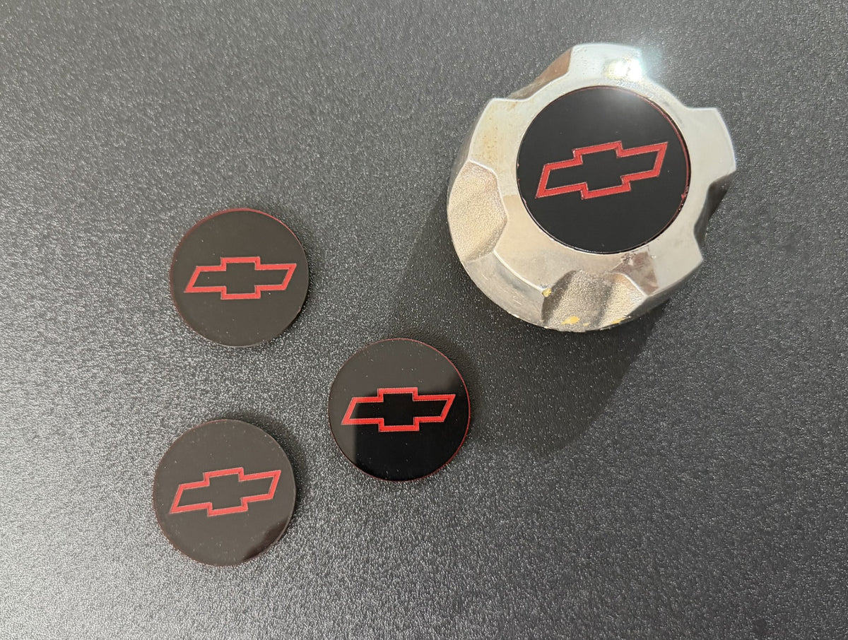 First Gen Chevrolet S10 Rally Wheel Center Cap Emblems