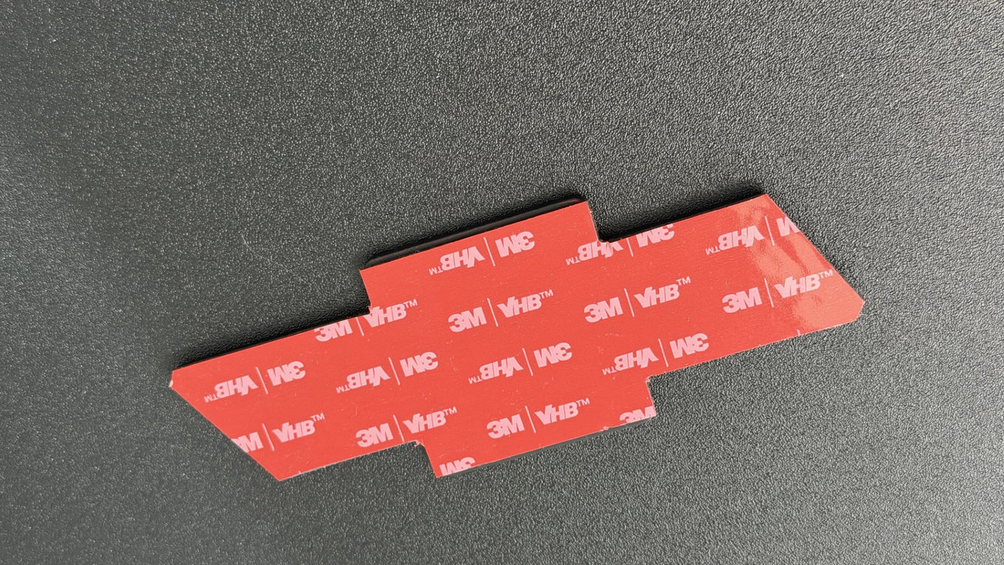 1993 Chevrolet S10 Front Bowtie Emblem Replacement Black & Red Gloss