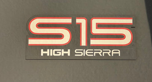 GMC First Gen S15 GMC Sierra High Sierra Fender Emblem Pair reproduction