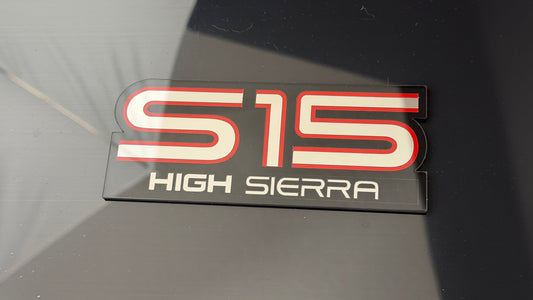 GMC First Gen S15 GMC Sierra High Sierra Fender Emblem Pair reproduction