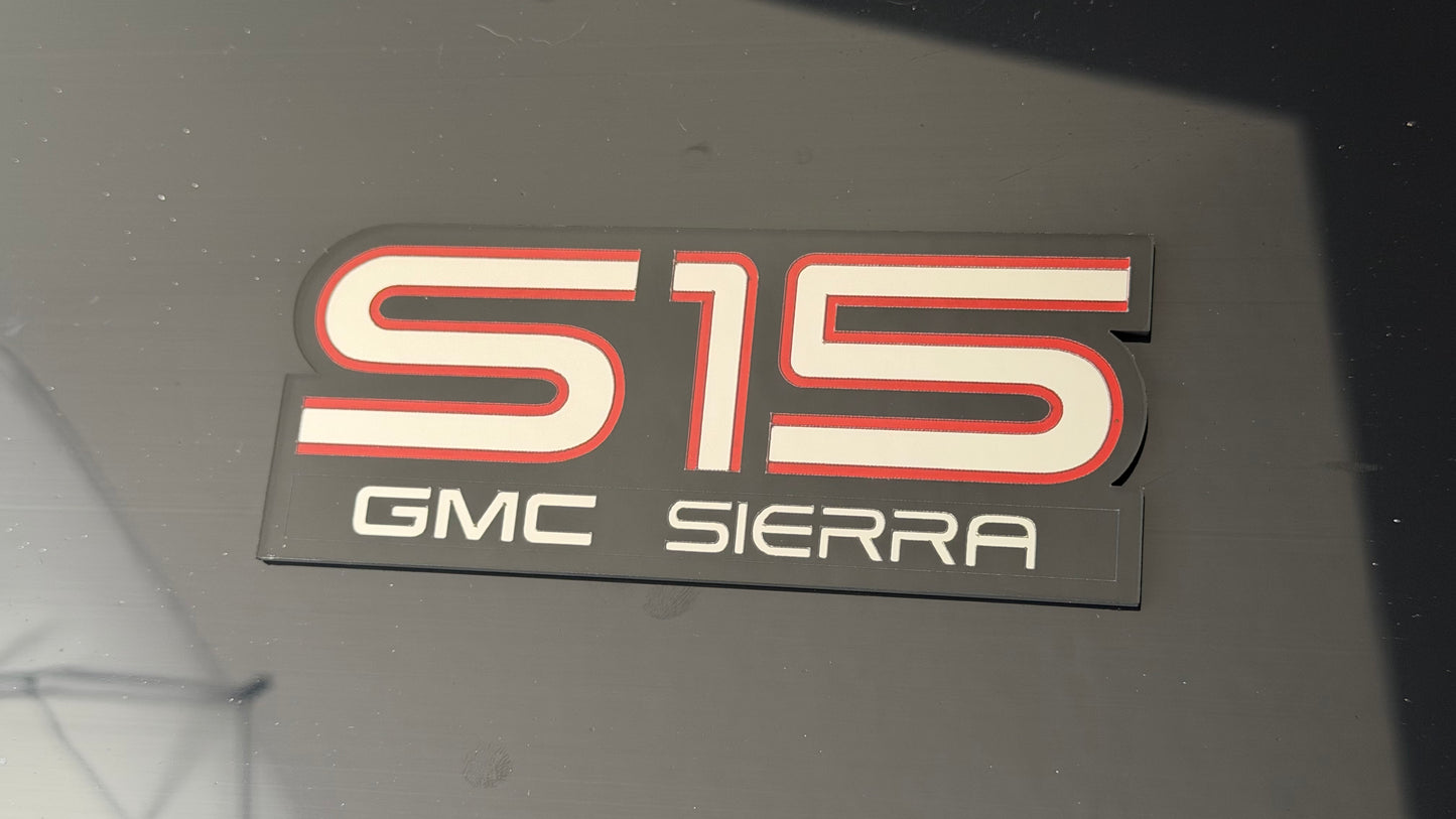 GMC First Gen S15 GMC Sierra Fender Emblem Pair reproduction