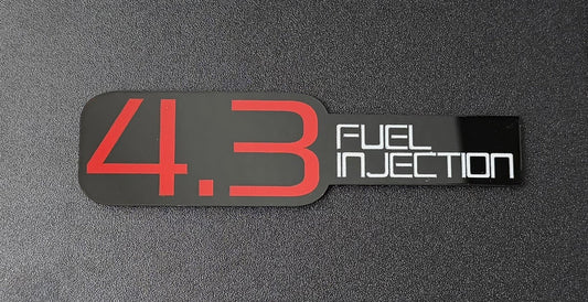 Fuel Injection Emblems Modern and Retro Styled great for Engine Swaps