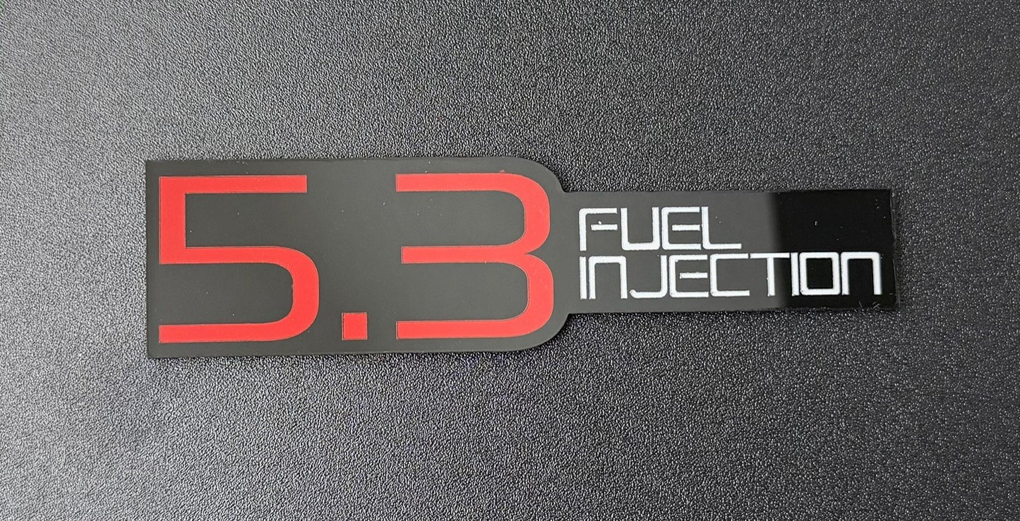 Fuel Injection Emblems Modern and Retro Styled great for Engine Swaps
