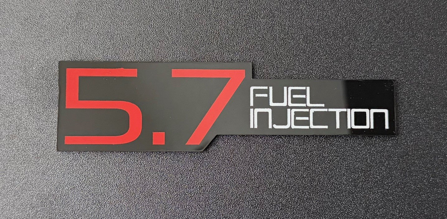 Fuel Injection Emblems Modern and Retro Styled great for Engine Swaps