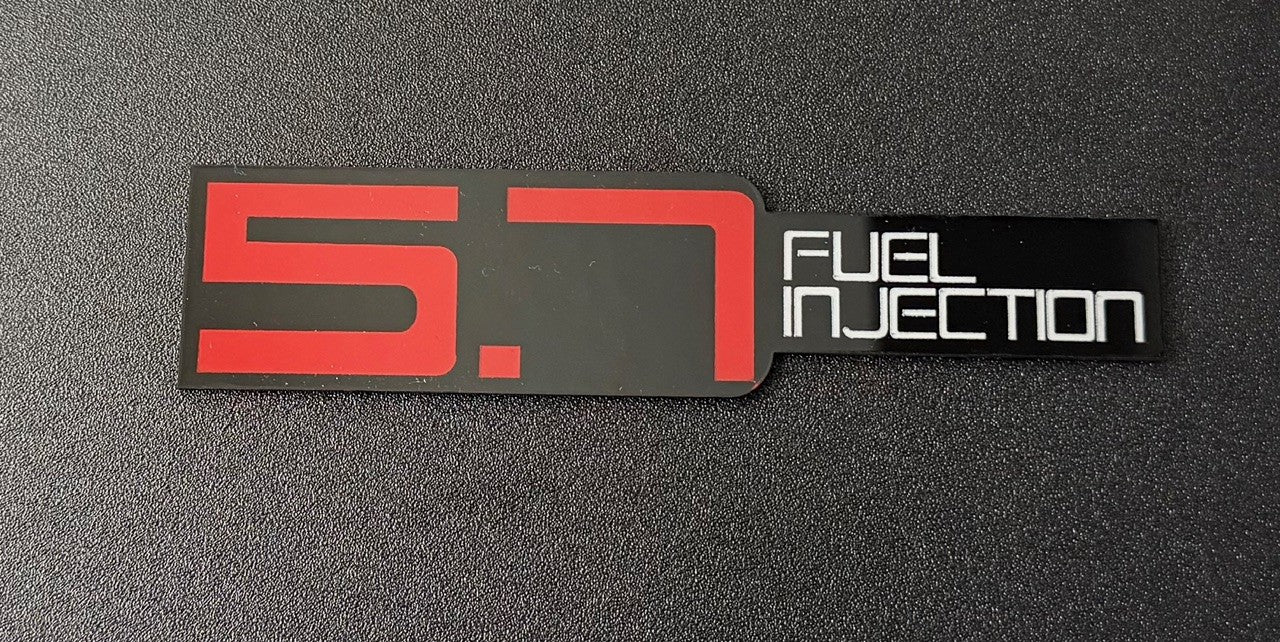 Fuel Injection Emblems Modern and Retro Styled great for Engine Swaps