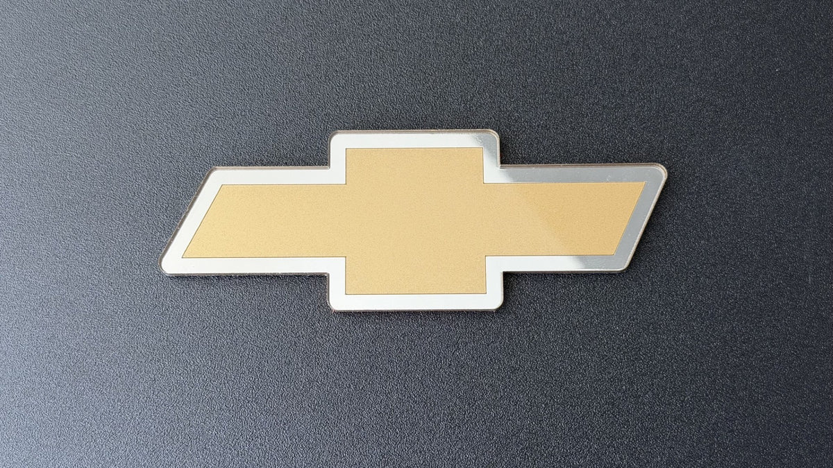 First Gen Chevrolet S10 Front Bowtie Replacement S10 bow tie Champagne Gold