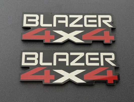 Chevrolet Chevy First Gen Blazer S10 4X4 Fender Emblem Pair reproduction