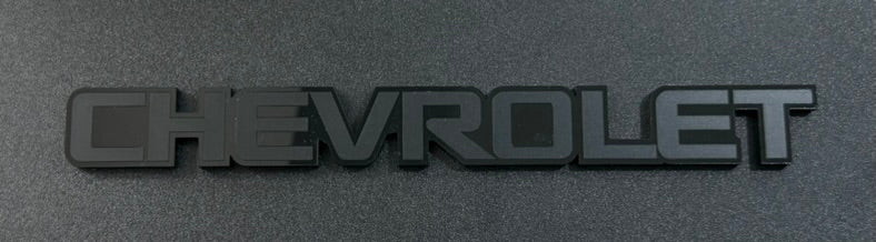 1994 - 2005 Chevrolet Chevy Emblem Black & Matte Black Tailgate
