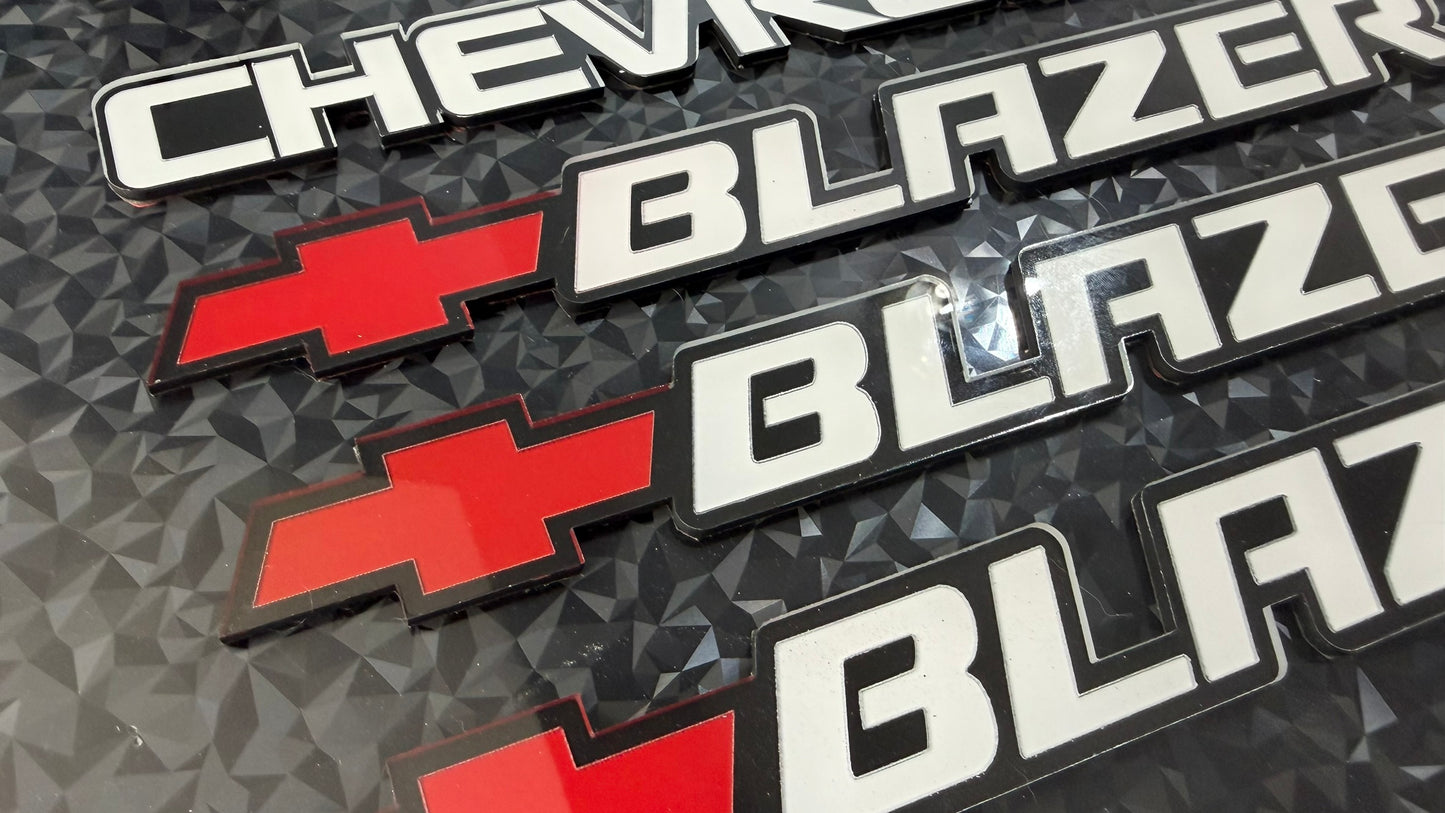 Chevrolet 1995 - 2005 Second Gen Blazer S10 Emblem set plus Bowtie
