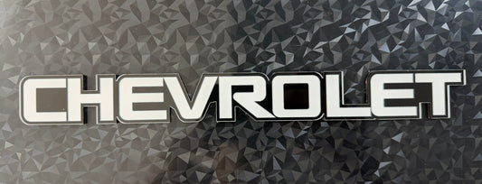 1994 - 2005 Chevrolet Chevy Emblem Black & White Tailgate