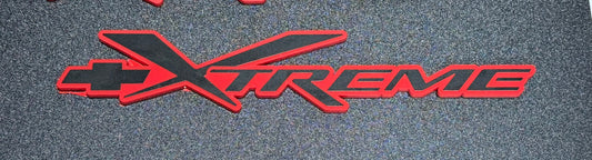 1999 - 2003 Chevrolet S10 Blazer Xtreme Emblem Matte Black and Gloss Red