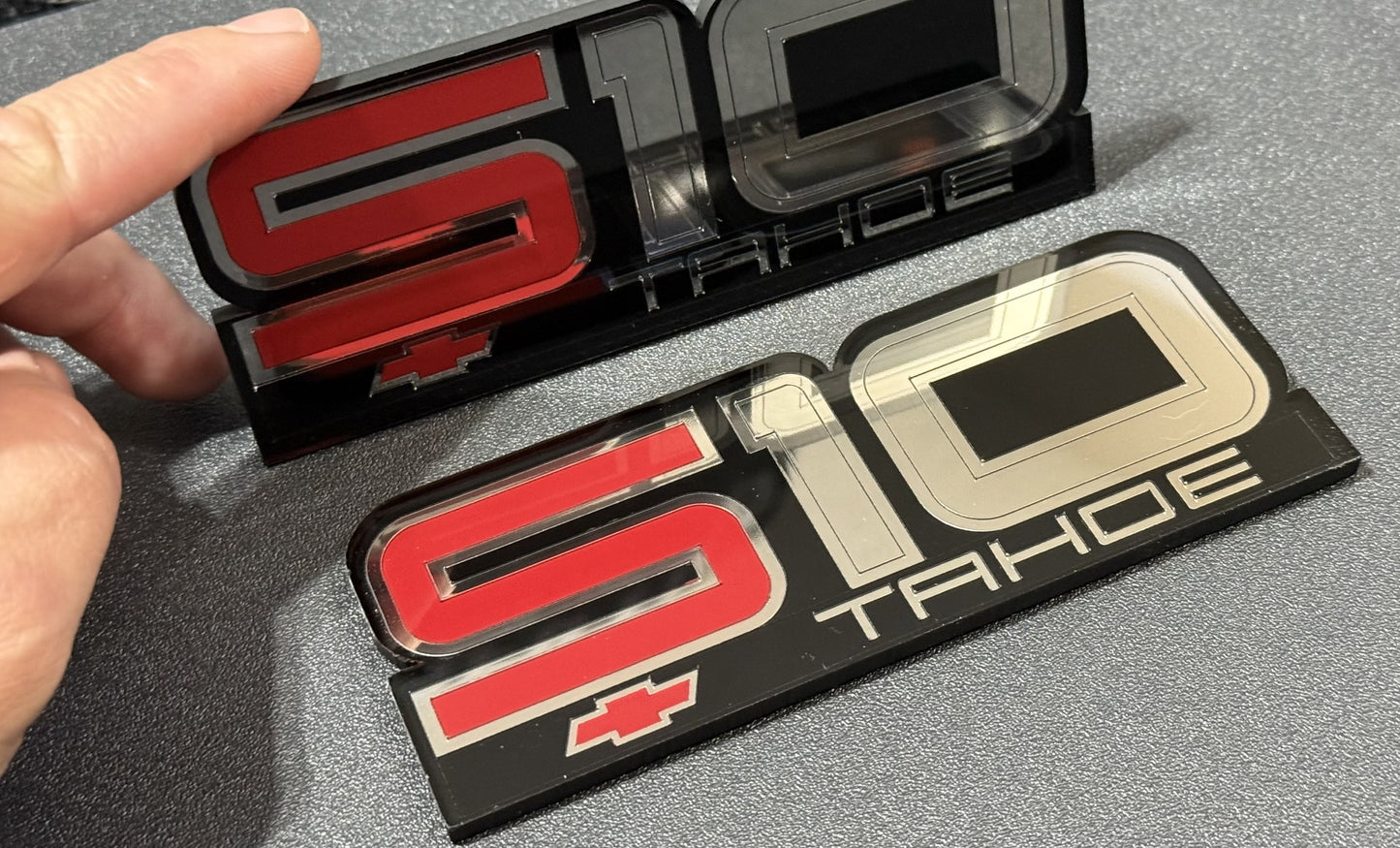 Chevrolet Chevy First Gen S10 Tahoe Fender Emblem Pair reproduction