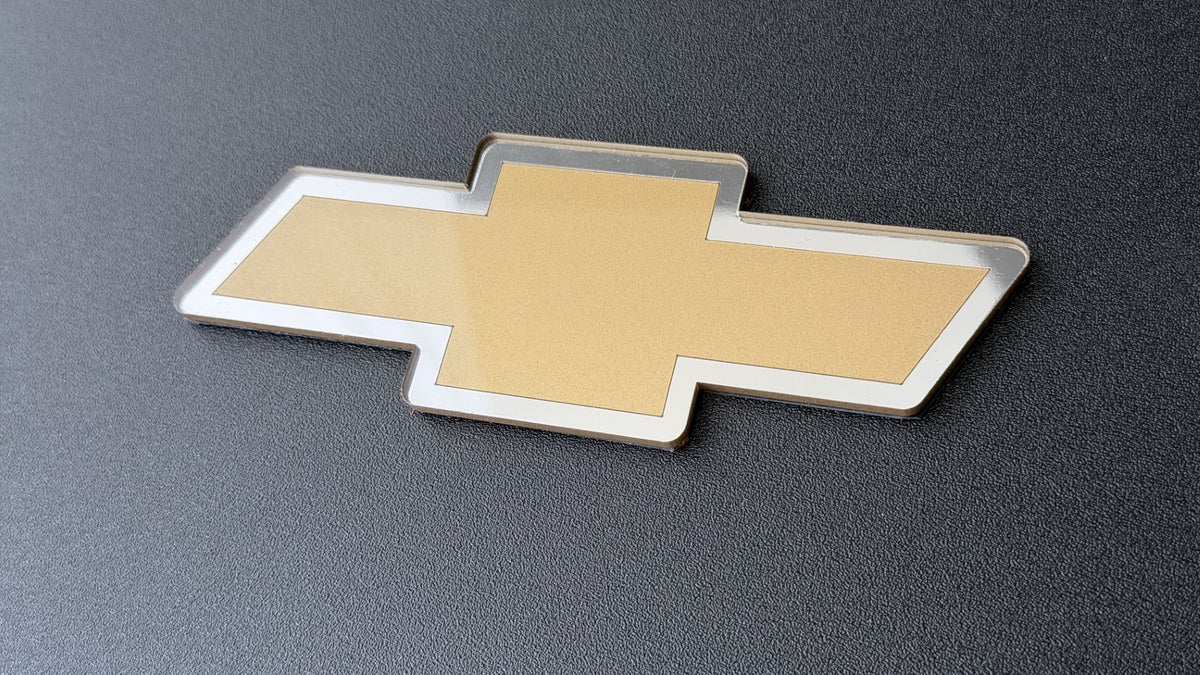 First Gen Chevrolet S10 Front Bowtie Replacement S10 bow tie Champagne Gold