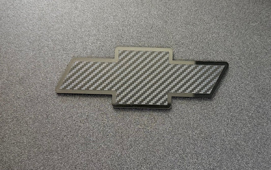 1998 - 2004 Chevrolet S10 2ND GEN Front Bowtie Emblem Replacement V2.0 Carbon Fiber
