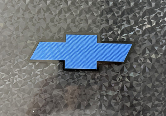 1998 - 2004 Chevrolet S10 2ND GEN Front Bowtie Emblem Version 2.0 Carbon Blue