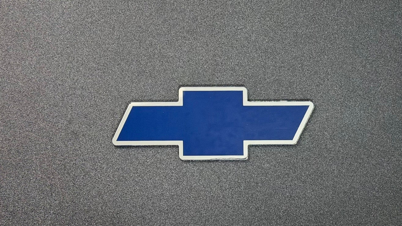 1998 - 2004 Chevrolet S10 2ND GEN Front Bowtie Emblem V 2.0  Chrome & Navy Blue