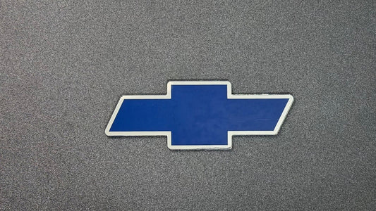 1998 - 2004 Chevrolet S10 2ND GEN Front Bowtie Emblem V 2.0  Chrome & Navy Blue