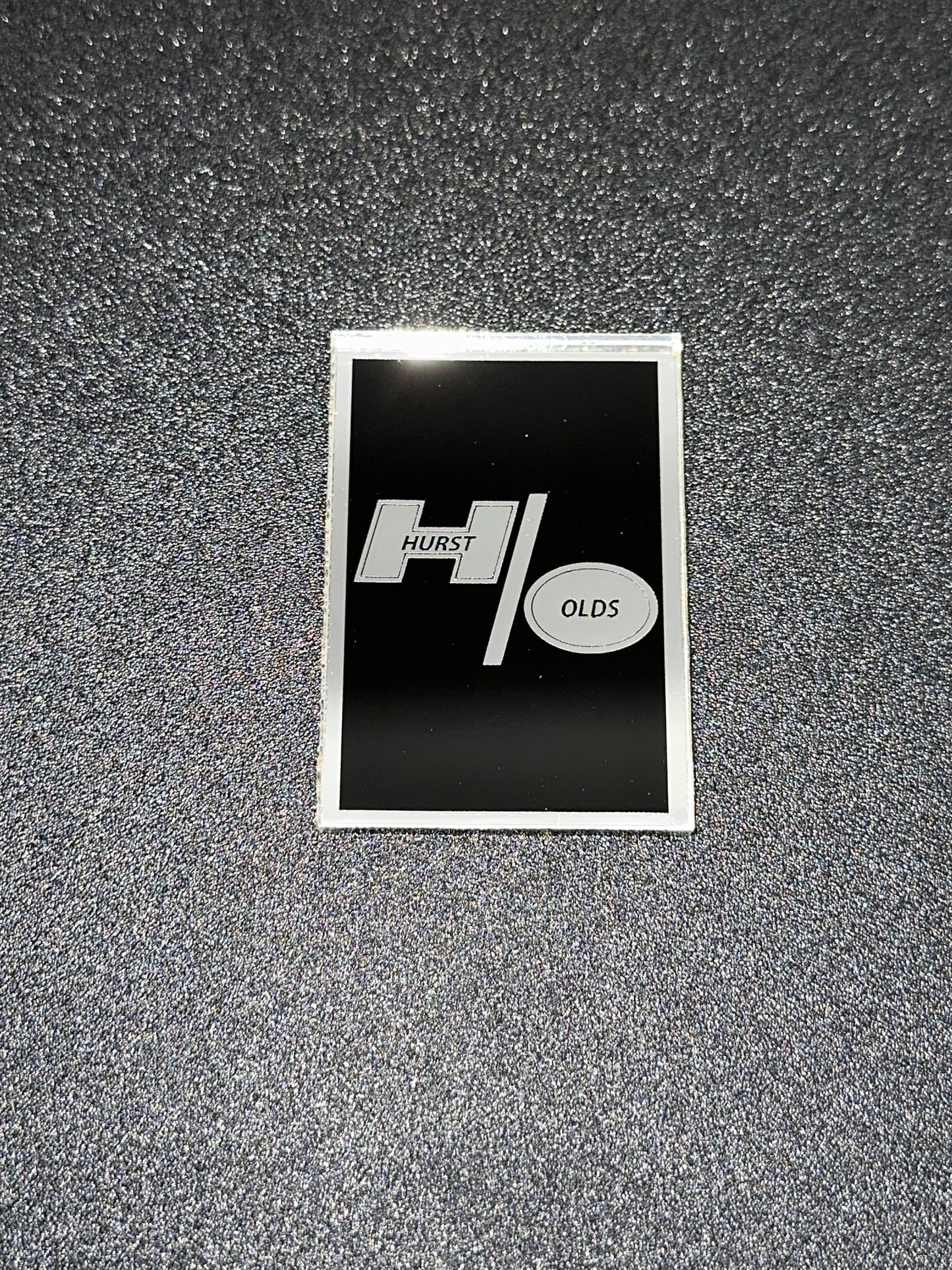 1978 1979 Oldsmobile Cutlass Supreme Header Panel Emblem Hurst Olds Chrome and Black