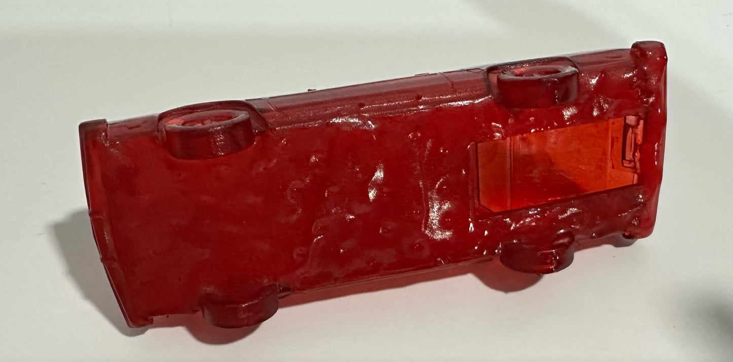 Oldsmobile Cutlass Christmas Ornament Transparent Red 4"