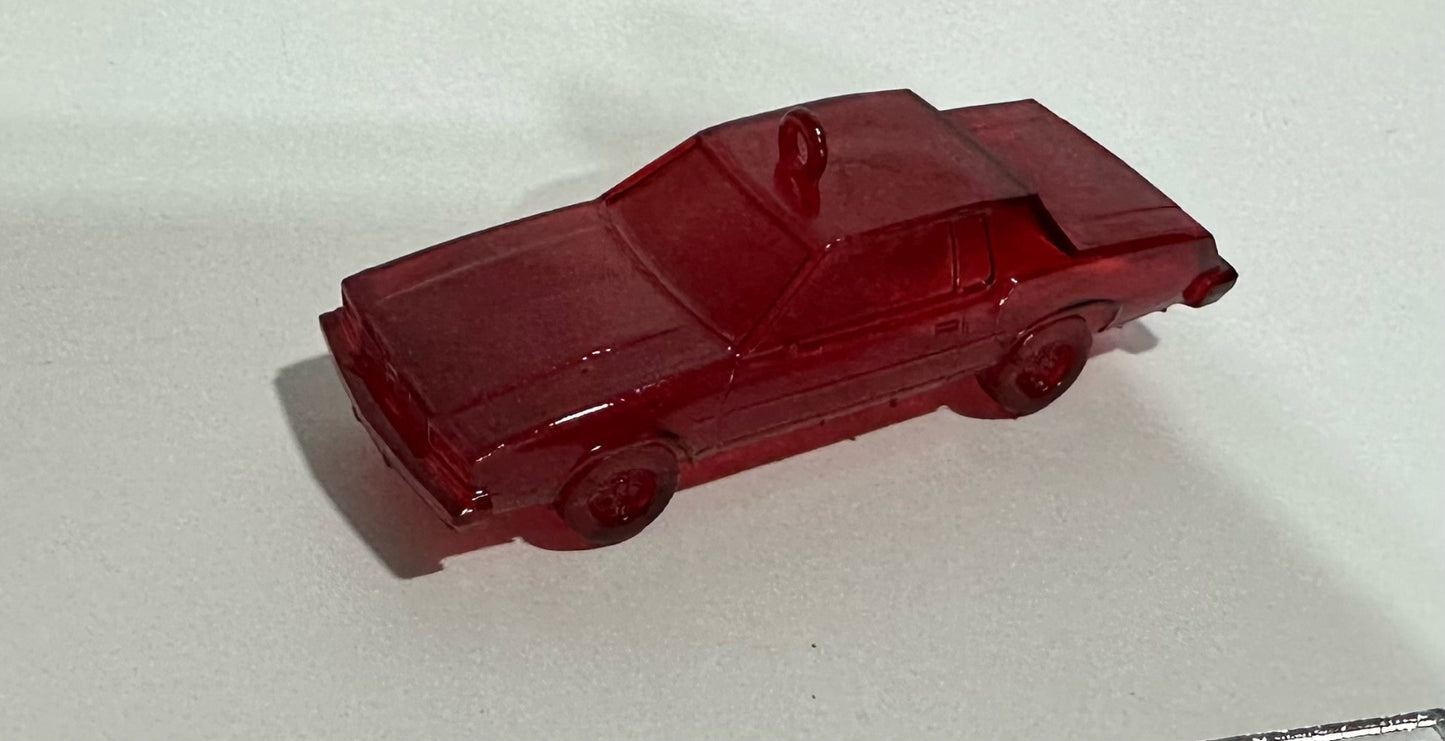 Oldsmobile Cutlass Christmas Ornament Transparent Red 4"
