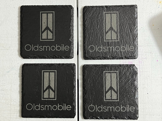 Oldsmobile Laser Etched Stone Coasters