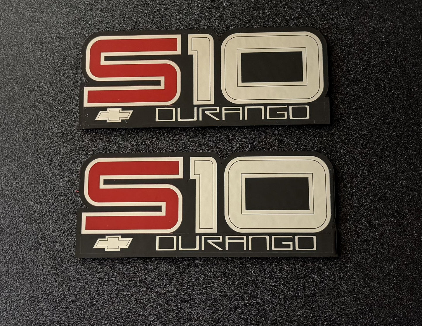 Chevrolet Chevy First Gen S10 Durango Fender Emblem Pair reproduction