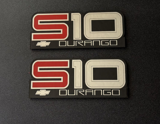 Chevrolet Chevy First Gen S10 Durango Fender Emblem Pair reproduction