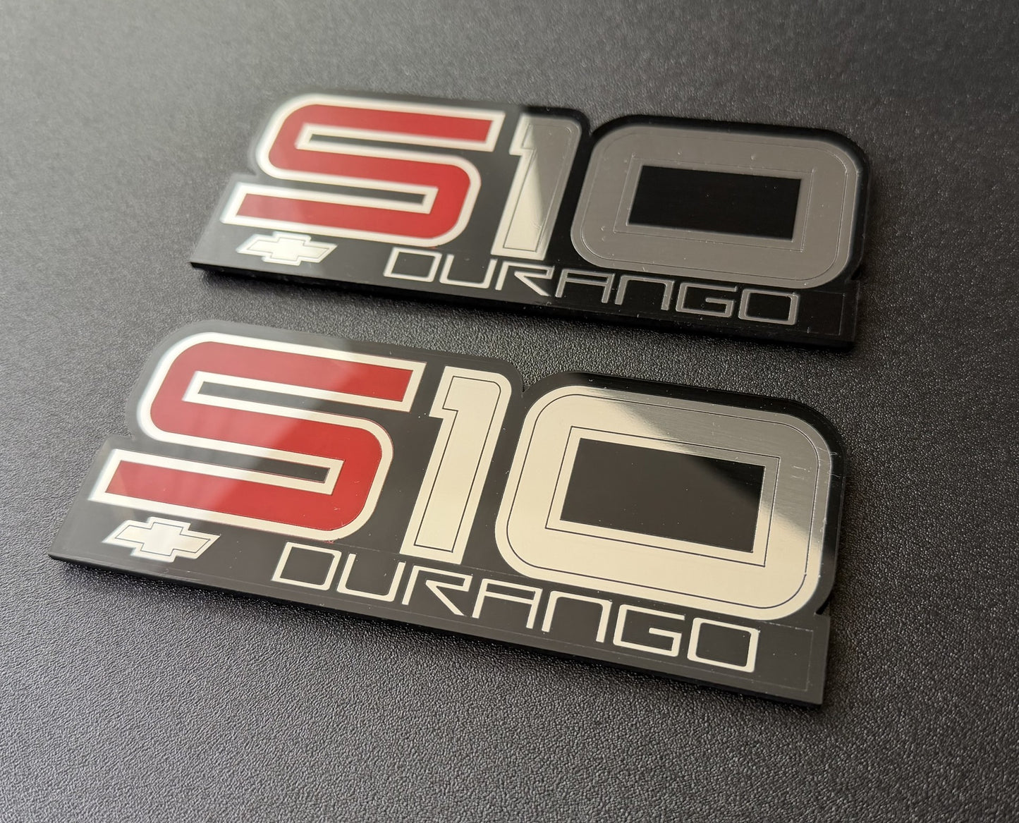 Chevrolet Chevy First Gen S10 Durango Fender Emblem Pair reproduction