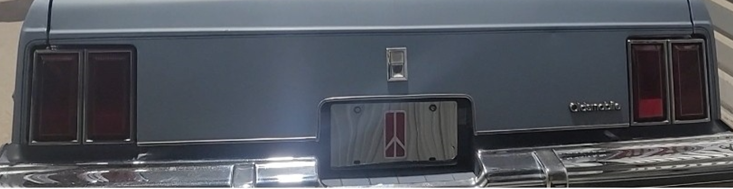1980 - 1987 Oldsmobile Cutlass 4 door Tail Light Lens (lens only) Pair