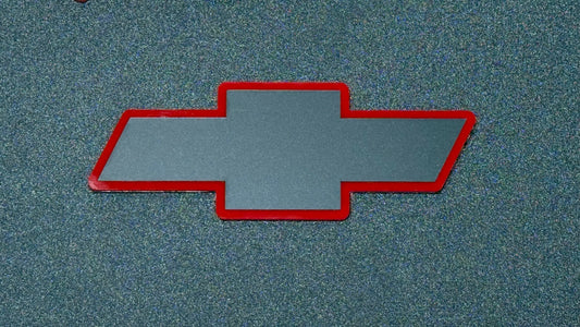 1998 - 2004 Chevrolet S10 Front Bowtie Emblem Replacement Badge V2.0 Gloss Red & Matte BLK