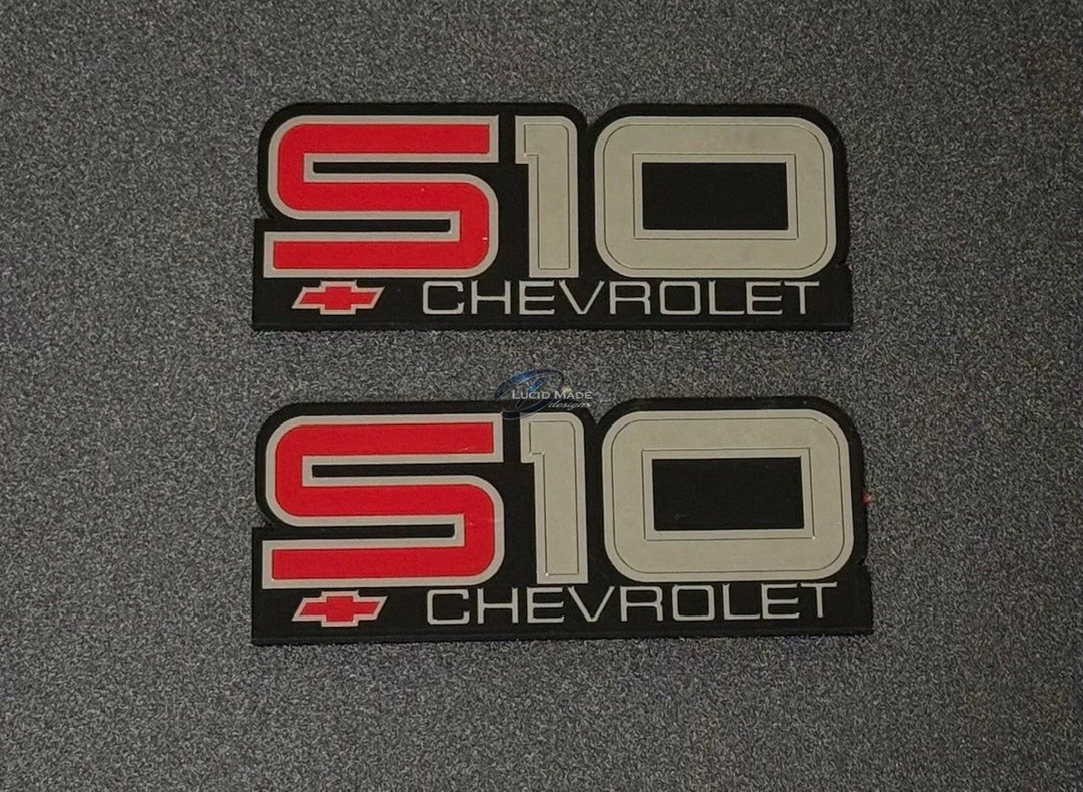 Chevrolet Chevy First Gen S10 Fender Emblem Pair repop