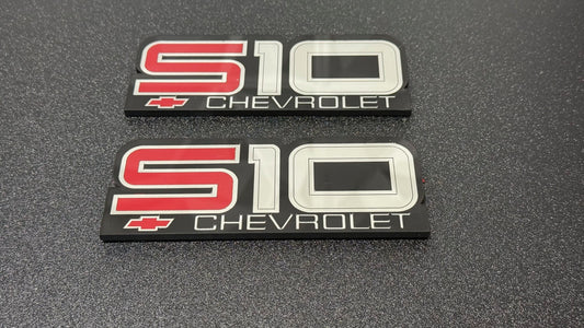 Chevrolet Chevy First Gen S10 Fender Emblem Pair NEW