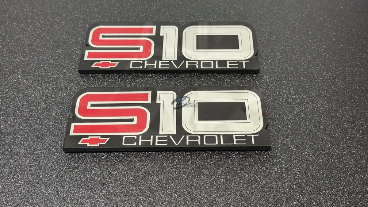 Chevrolet Chevy First Gen S10 Fender Emblem Pair repop