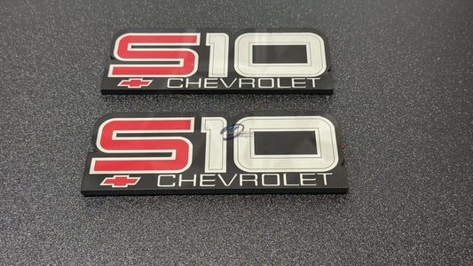Chevrolet Chevy First Gen S10 Fender Emblem Pair repop