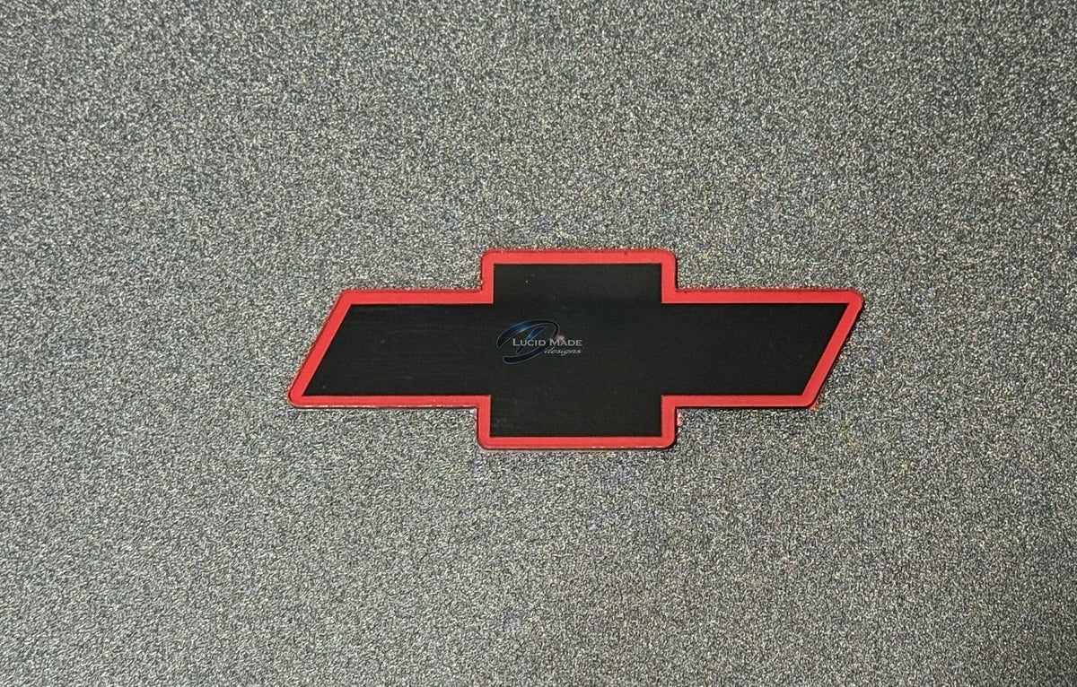 1998 - 2004 Chevrolet S10 Front Bowtie Replacement S10 bow tie Gloss Red & BLK